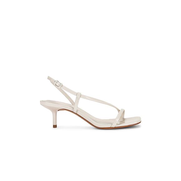 Schutz 'Heloise' Cream Leather Sandal Size 7.5 - Picture 1 of 5